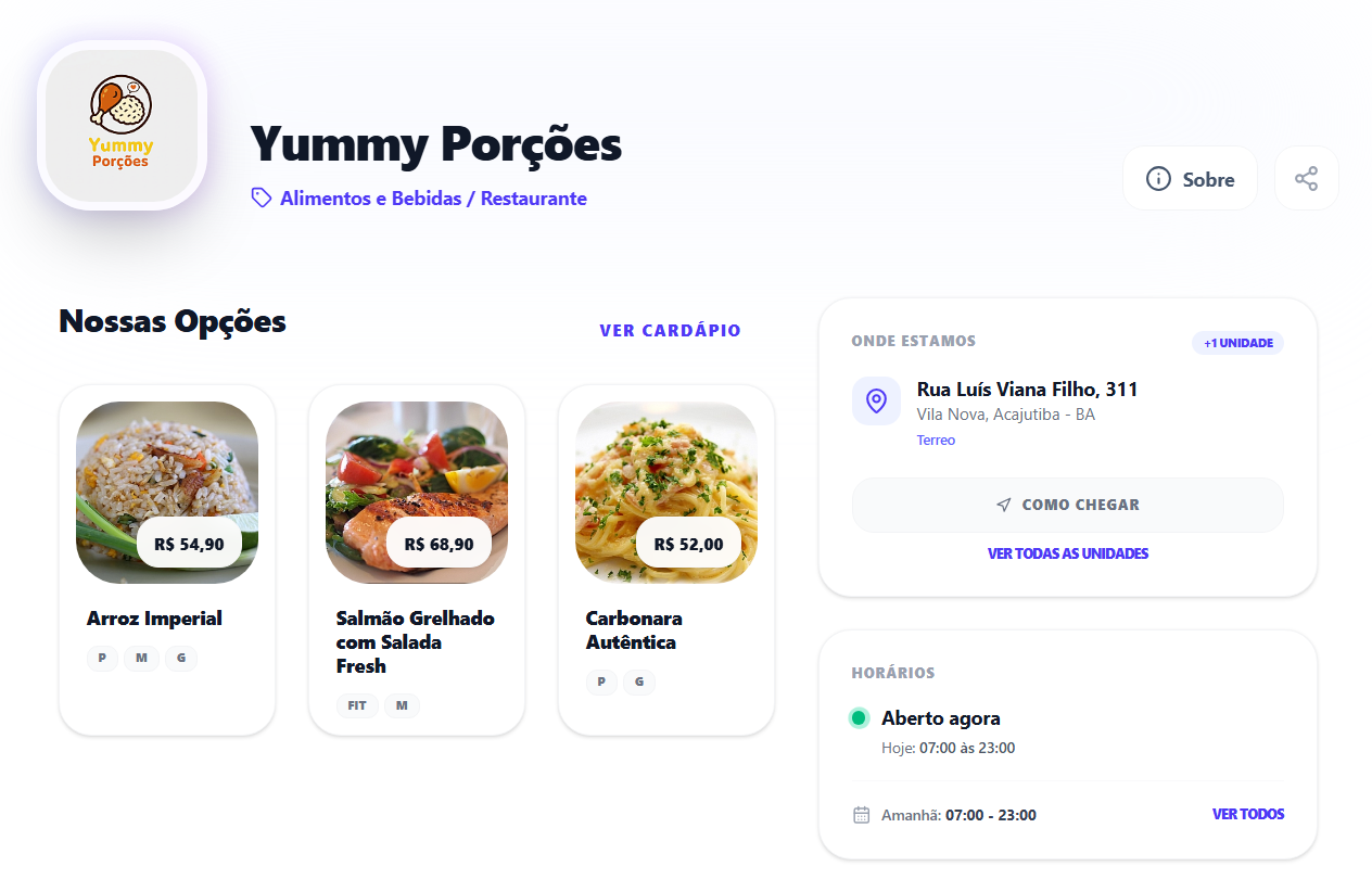 Interface do Sistema Urbyn